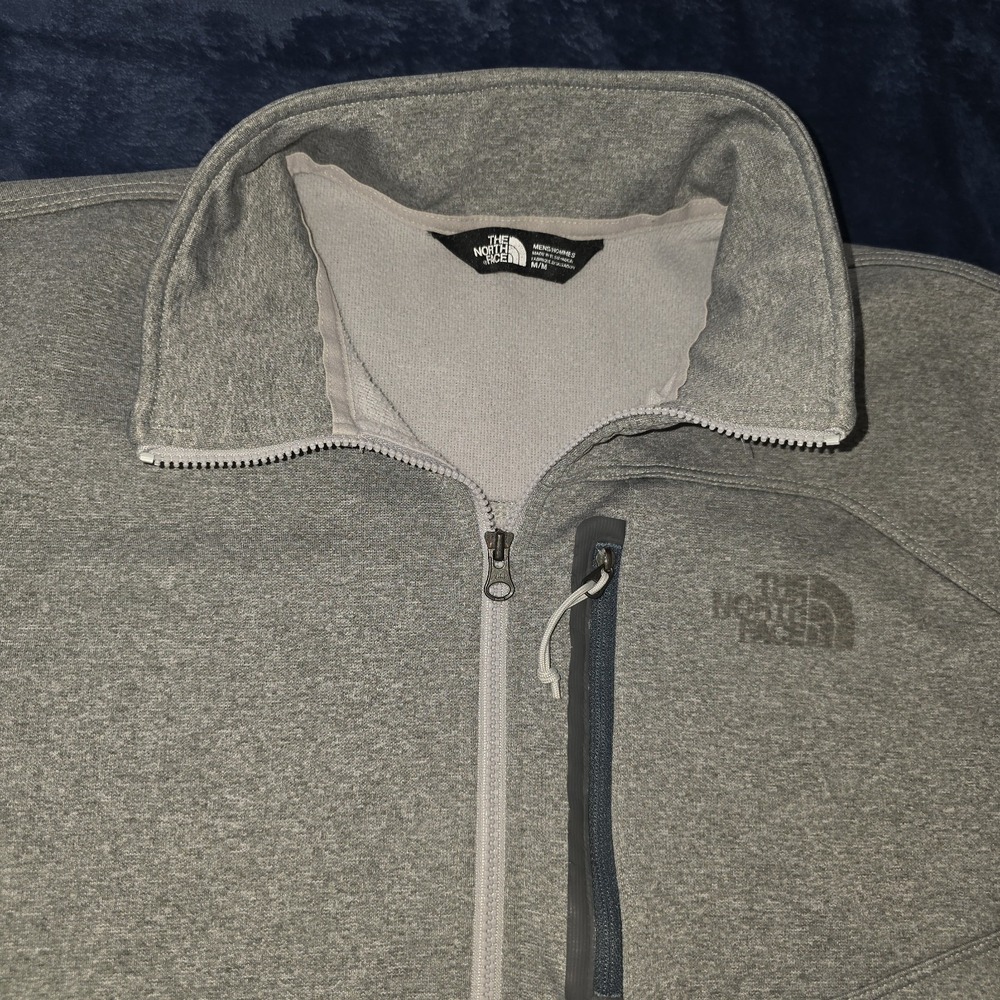 The North Face Men's Half Zip Pullover Sweatshirt Gray Size Medium